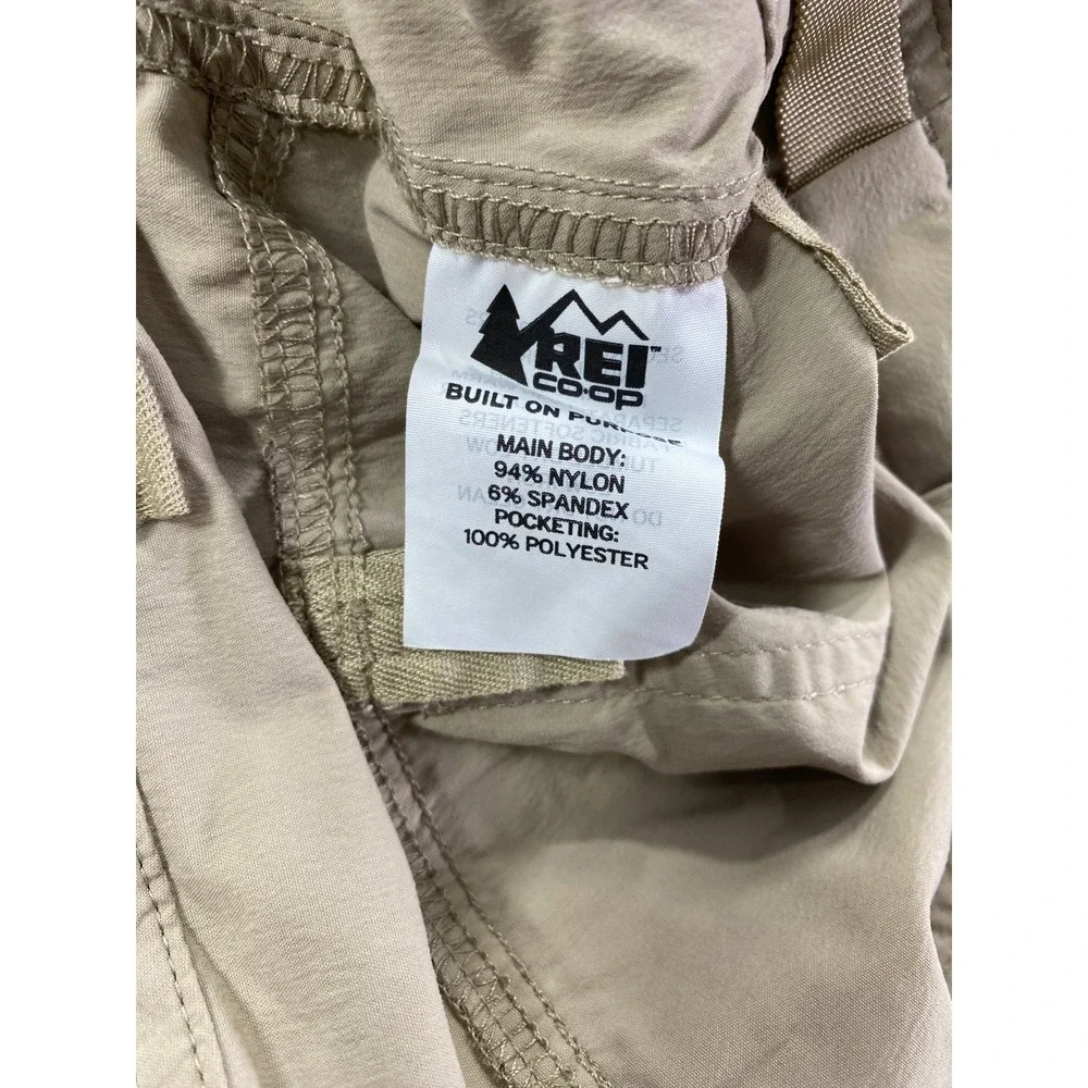 REI Co-op Womens Size 12P Classic Sahara Convertible Hiking Pants Beige‎ Utility